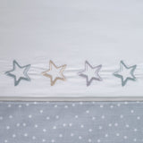 Crib sheet set 431 white/gray