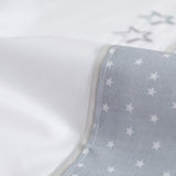Crib sheet set 431 white/gray