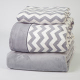 Draps en polaire corail Aroa gris