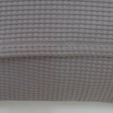 Housse de coussin nid d'abeille en coton gris 214///