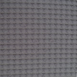 Housse de coussin nid d'abeille en coton gris 214///