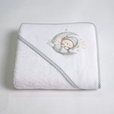 Cape de bain Moon Bear 450 Blanc/Gris///
