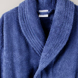 Blue bathrobe
