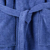 Blue bathrobe