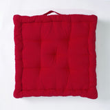 Red cotton floor cushion