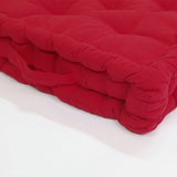 Red cotton floor cushion