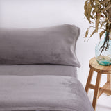 Plain gray sedalina sheet set
