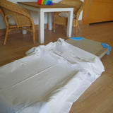 Adjustable crib hammock sheet