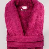 Raspberry bathrobe