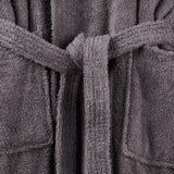 Peignoir coloris gris plomb