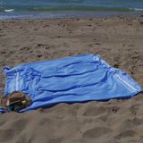 Paréo de plage Double Hamman 1029 Bleu
