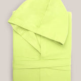 Peignoir adulte en microfibre citron