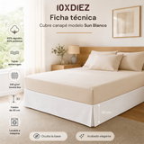 White sun bed cover