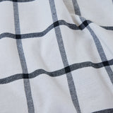 Housse de coussin en coton 45x45 à carreaux anthracite