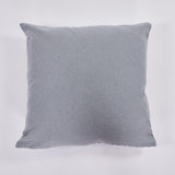 Housse de coussin en coton 45x45 à carreaux vichy gris
