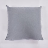 Housse de coussin en coton gris 45x45