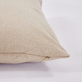 Housse de coussin en coton beige 45x45
