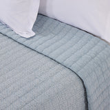 courtepointe en coton bleu glacier Harper