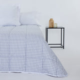 Grey gingham winter duvet