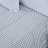 Grey gingham winter duvet