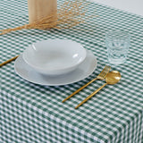 Nappe en coton vichy vert
