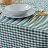 Nappe en coton vichy vert