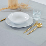 Nappe en coton vichy gris