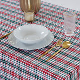 Nappe en coton à carreaux verts et rouges