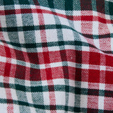 Nappe en coton à carreaux verts et rouges