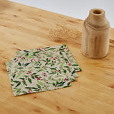 Serviettes de table de Noël en coton, paquet de 4