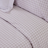 housse de couette beige vichy