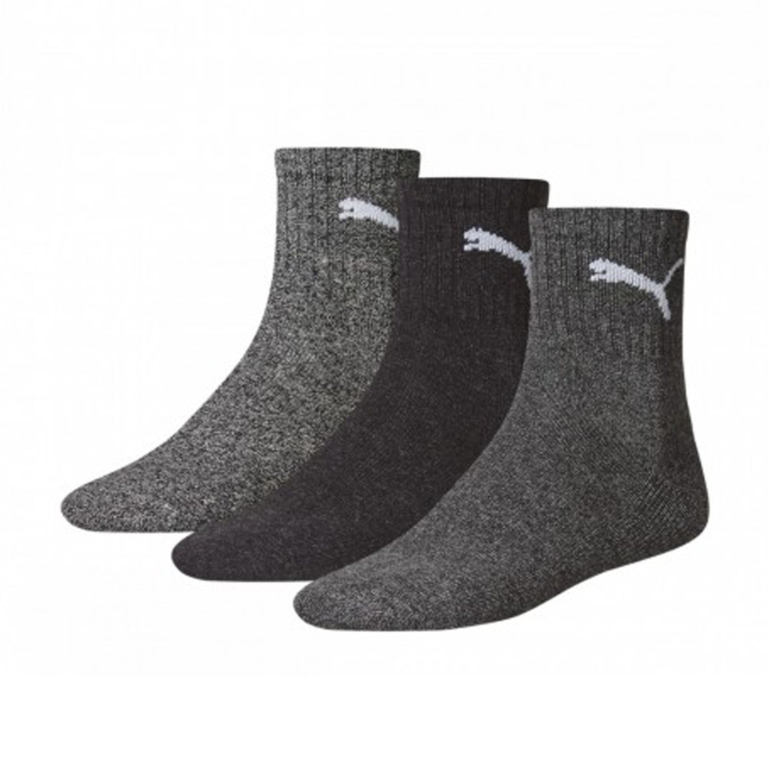 PUMA SHORT CREW GRIS 3 PARES