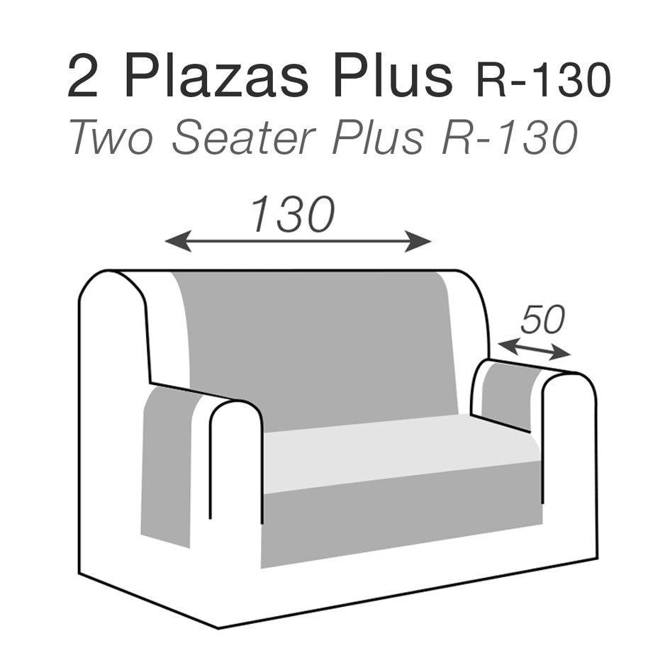 FUNDA SOFA ACOLCHADA 2 PLAZAS