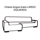 FUNDA DE SOFÁ CHAISE LONGUE B/LARGO GLAMOUR