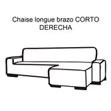 FUNDA DE SOFÁ CHAISE LONGUE B/CORTO GLAMOUR