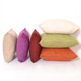 FUNDA DE COJIN CHENILLA CRUDA
