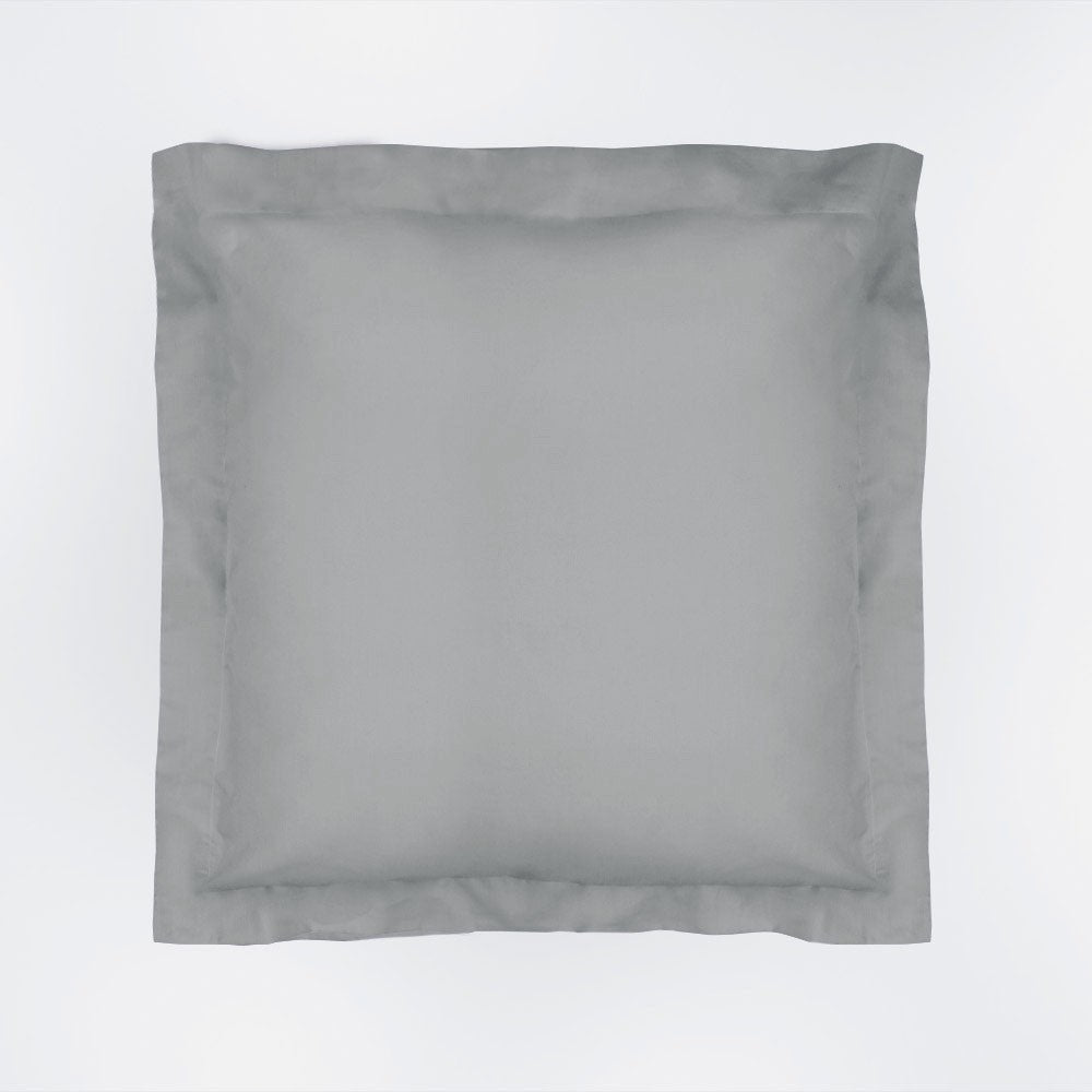 FUNDA DE COJÍN POPELIN 45X45 VERDE HUMO