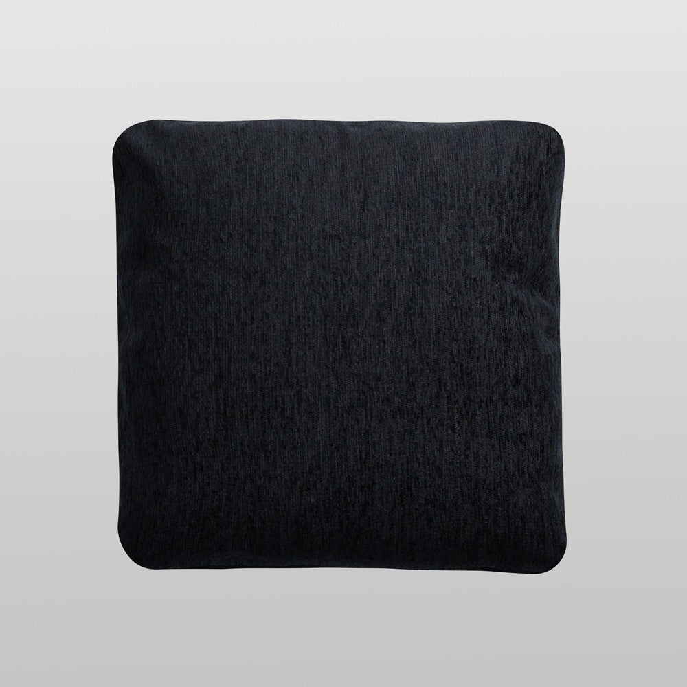 FUNDA DE COJÍN CHENILLA NEGRO