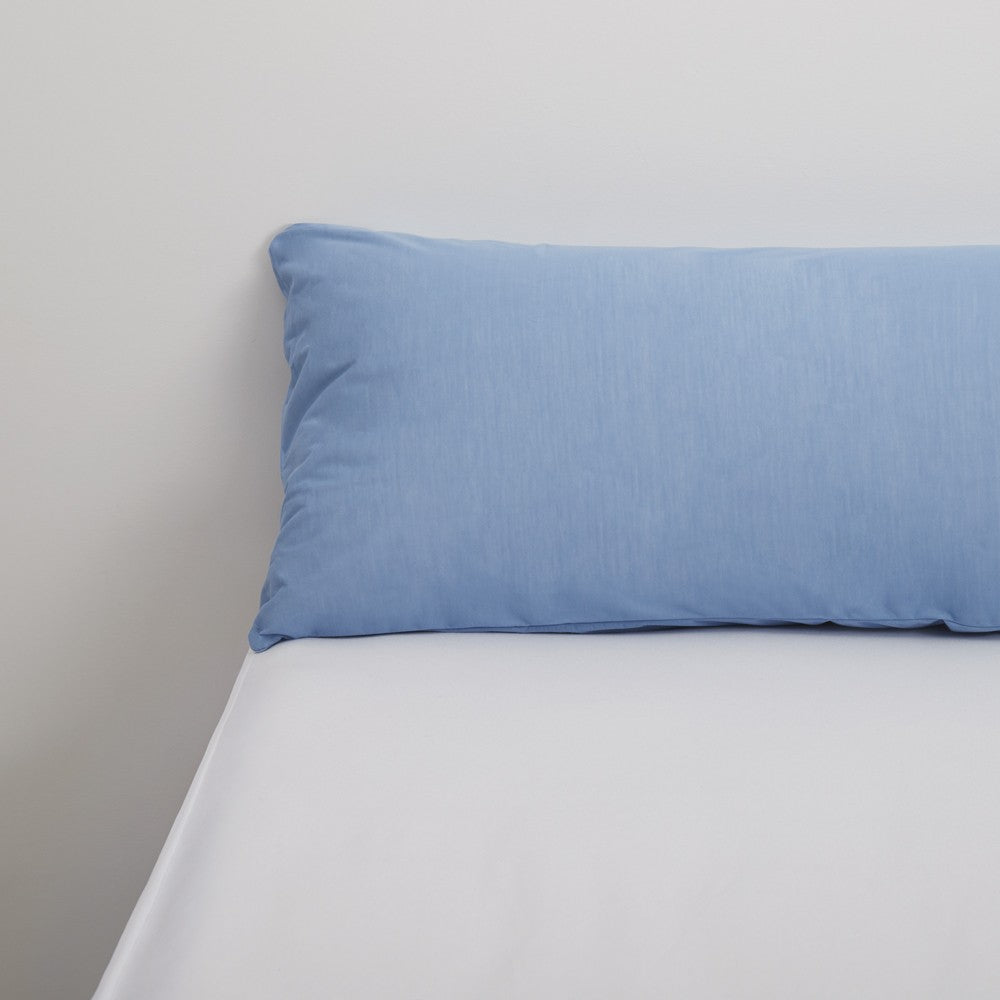 FUNDA ALMOHADA TENCEL AZUL