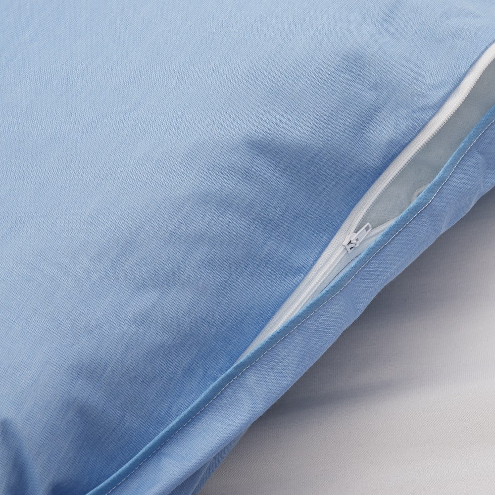 FUNDA ALMOHADA TENCEL AZUL