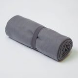 Toalla microfibra gris plomo