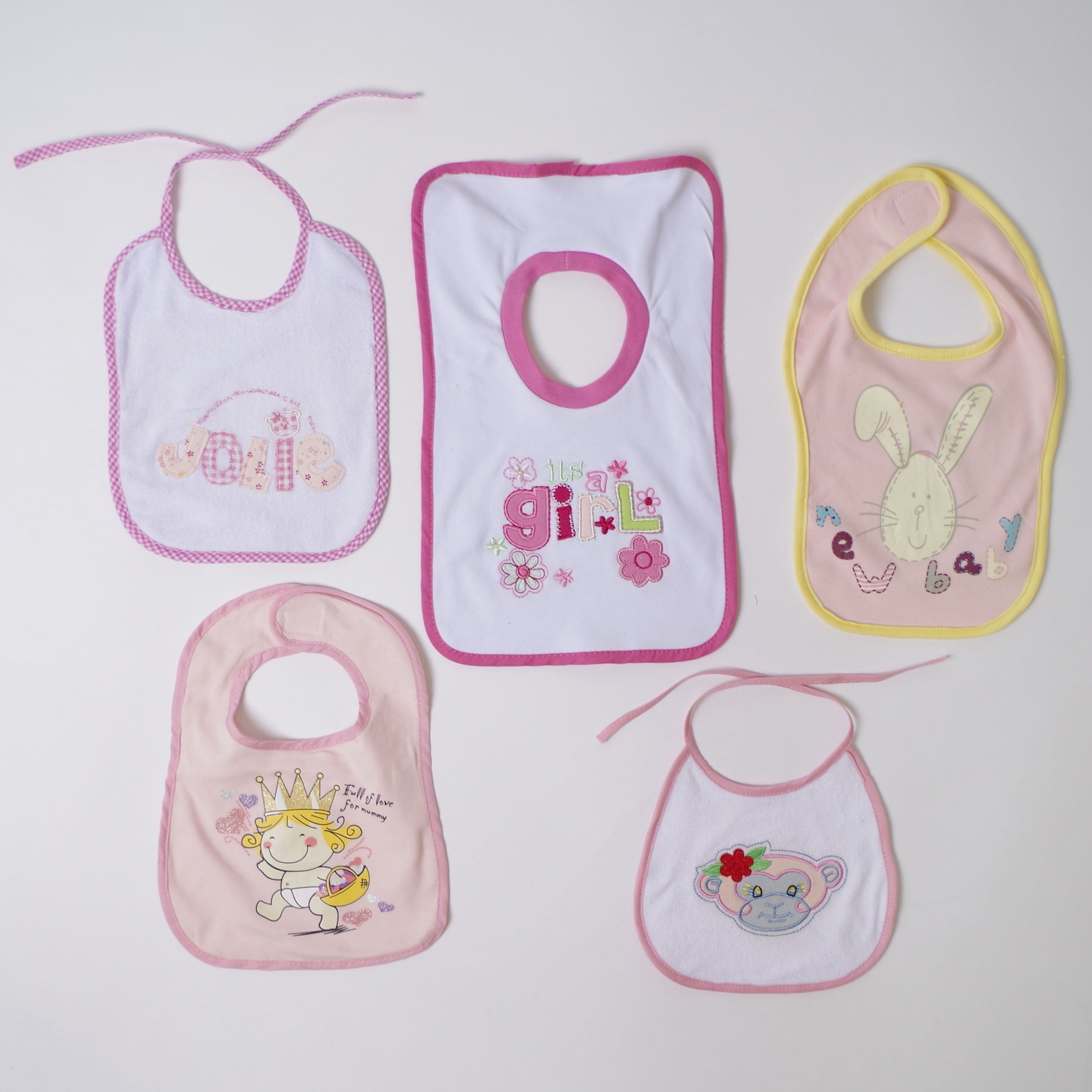 Babero rizo surtido fantasia set 5