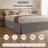 Gray sun bed cover