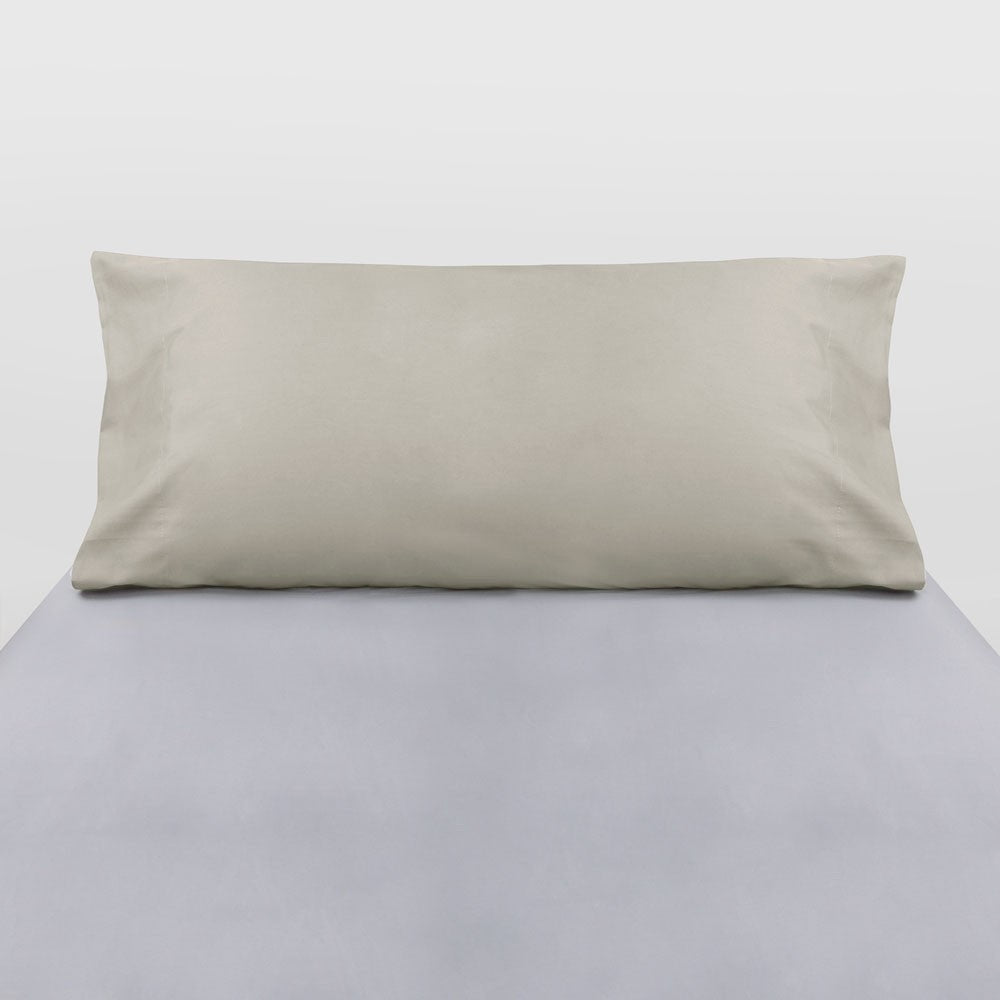 Funda almohada algodón beig
