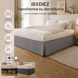 Gray sun bed cover