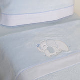 Coralina crib sheet set 004 blue