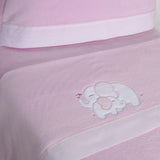 Parure de draps pour berceau corail 004 rose