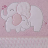 Parure de draps pour berceau corail 004 rose