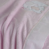 Parure de draps pour berceau corail 004 rose