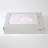 Parure de draps pour berceau corail 004 rose